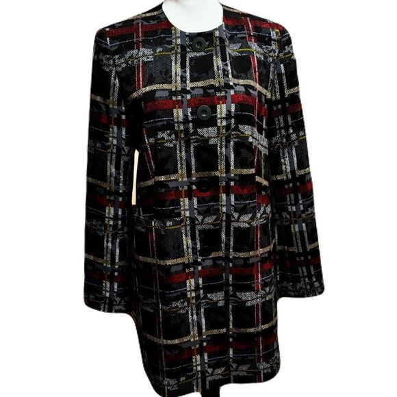 Nine West Women’s Crepe Printed Topper Jacket | Size 8 | EUC - Picture 2 of 10